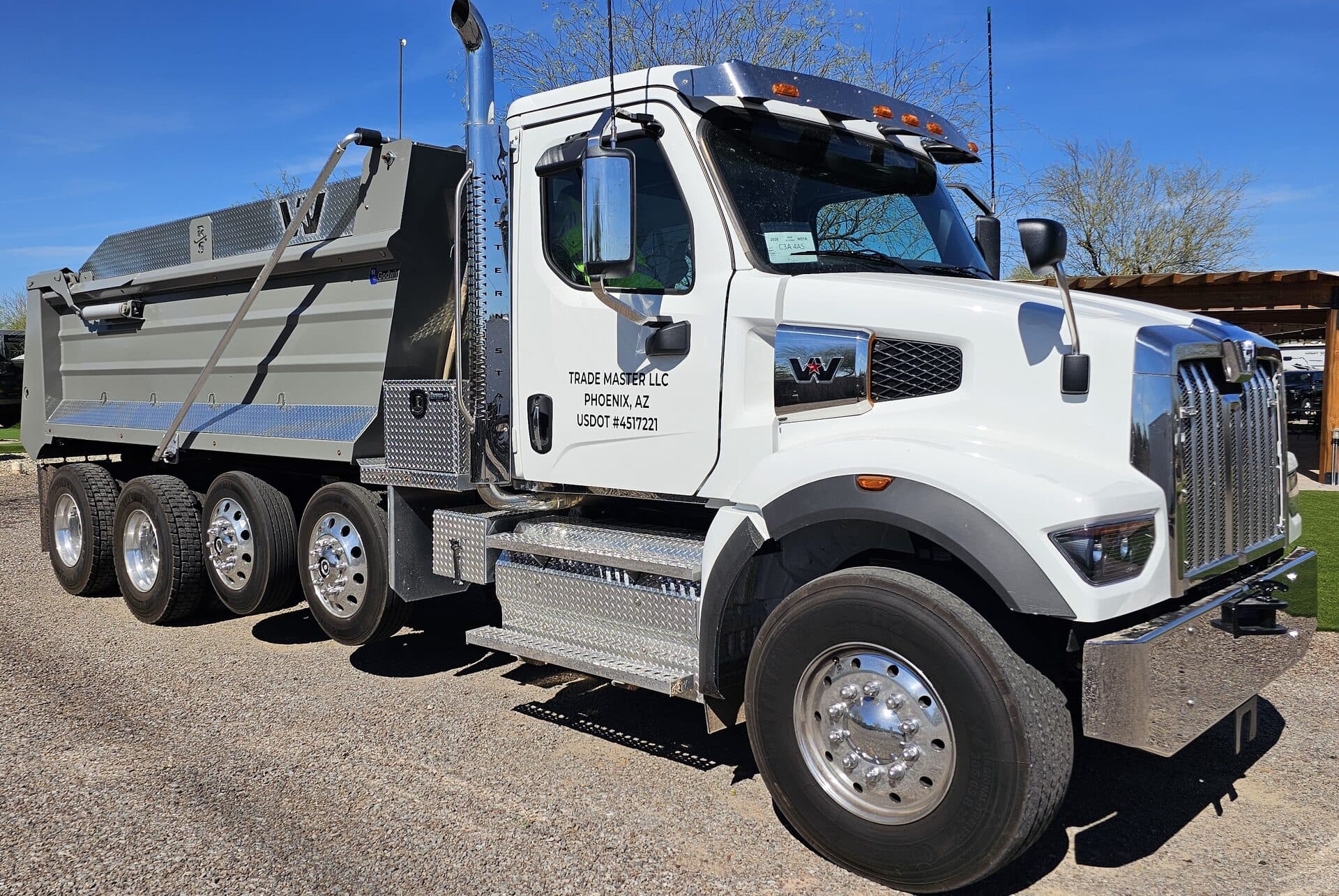 Trade Master truck staged for delivery